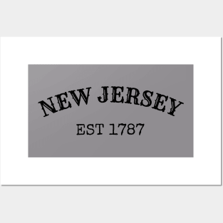 New Jersey Est 1787 Posters and Art